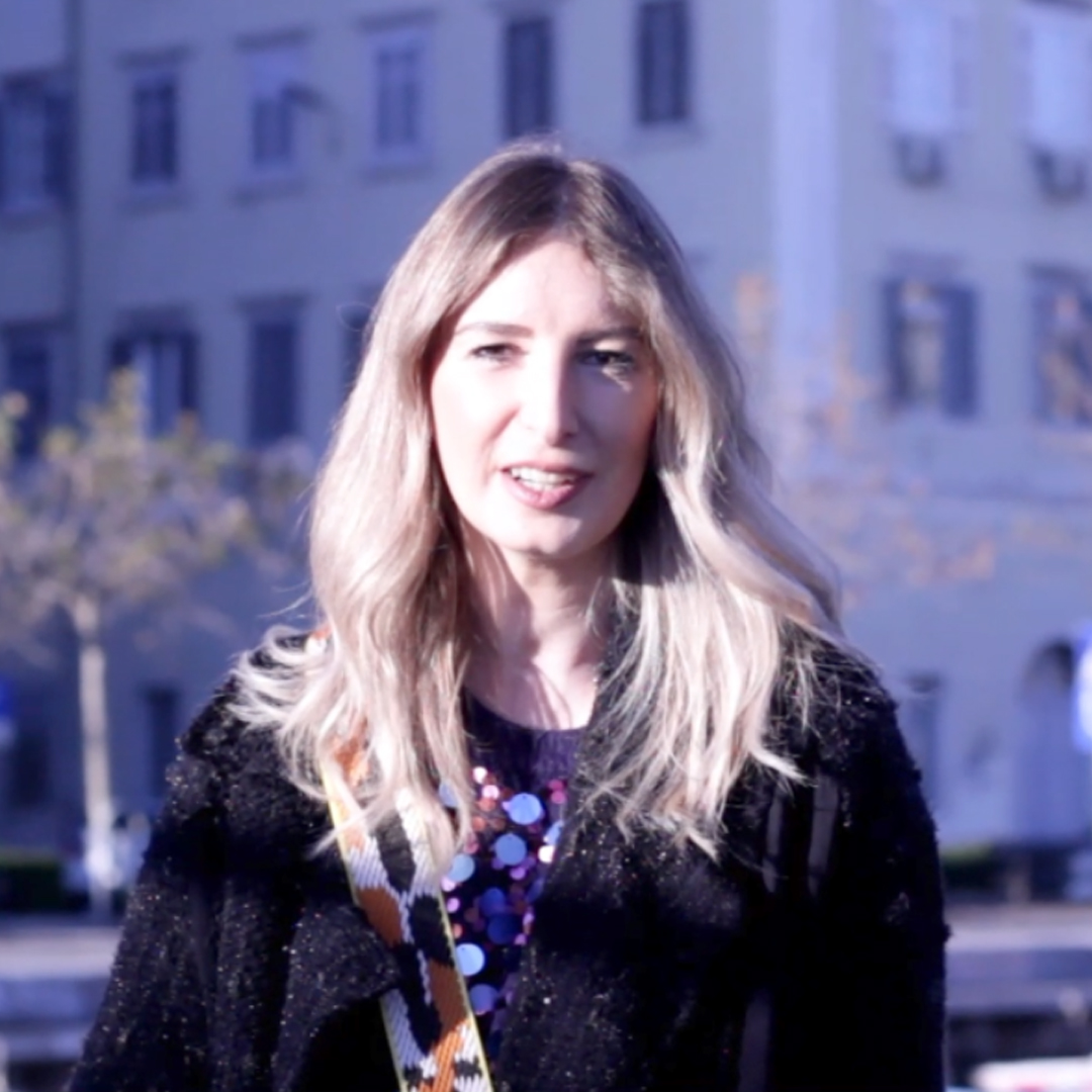 A young blonde woman